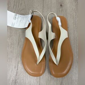 The Drop Women’s Slingback Cinda Cream Thong Sandal